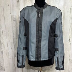 Schott NYC Pro Gray and Black‎ Performance Motorcycle Jacket